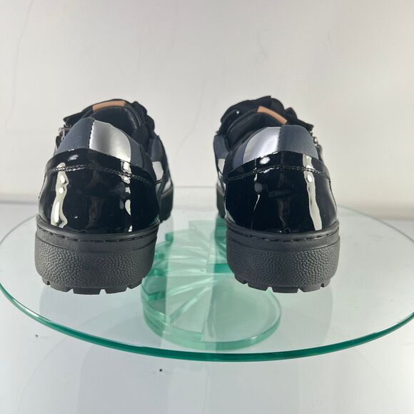 Ron White Fashion Sneaker Black Blue Pointed Toe Camouflage - Picture 7 of 9